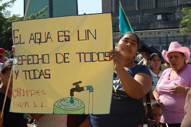 Manifestación por el Día Mundial del Agua en El Salvador