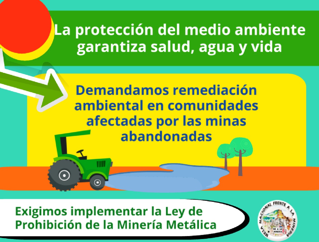 CAMPAÑA: ¡Exigimos implementar Ley de Prohibición de la Minería Metálica y Elevar a rango constitucional la Prohibición!