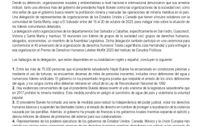 Comunicado: A un año del arresto de los líderes de Cabañas, se demanda retirar los cargos contra los 5 defensores del agua